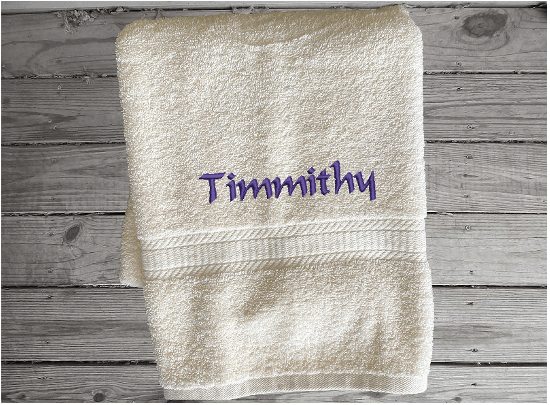 Playful Name Personalized 30x60 Bath Towel