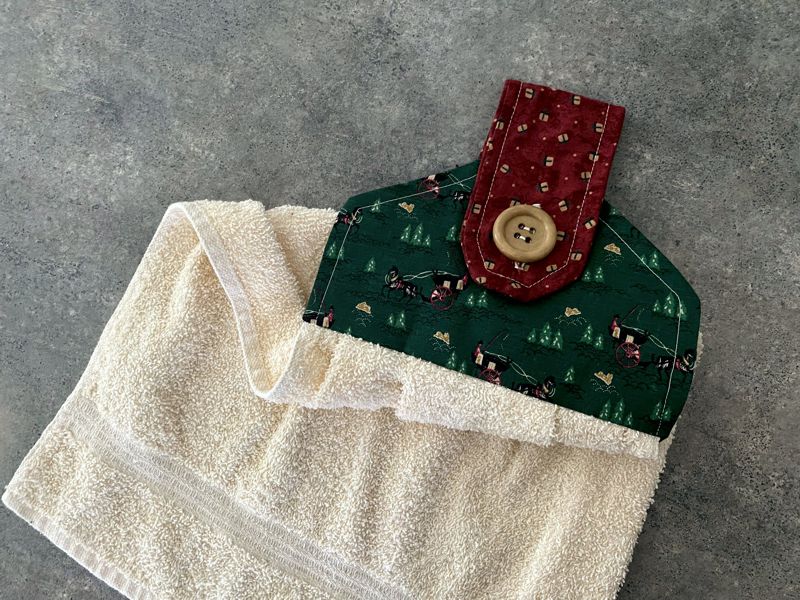 Christmas Hanging Hand Towel - Holiday Farmhouse Decor