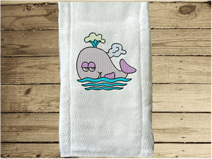 Try fold diaper with embroidered whale .This diaper burp cloth is one of 3 embroidered fish designs in the set, would be the perfect girl of boy baby shower gift for one who likes to be around the water, decorative diaper. New born burp cloth a gift for mom to be with personalized name. Makes a useful gift for any meal of the day or to keep handy through the whole day. Borgmanns Creations - 5