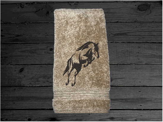 High Quality Luxury Turkish Hand Towel, durable soft and absorbent, finished edges with a decorative band. Set has 1 bath towel 27: x50", 1 hand towel 16" x 27", 1 washcloth13" x 13". Embroidered with a custom design. You can personalize the towel set with a name and an initial on the washcloth or just the designs. These luxury towels will make a wonderful wedding gift, housewarming gift, or for your own bathroom decor. Borgmanns Creations