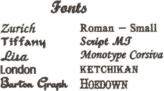Fonts- towels - Borgmanns Creations