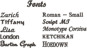 Fonts - hand towels - Borgmanns Creations 2