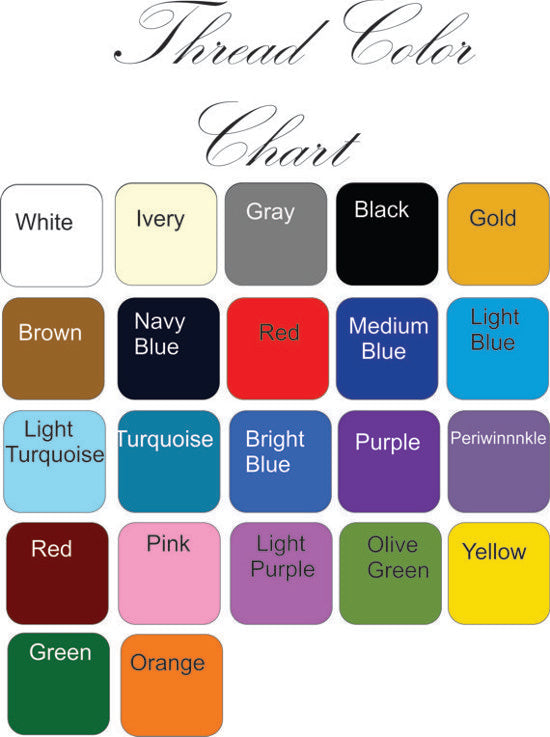 Thred Color Chart - handkerchiefs - Borgmnns Creations - 3