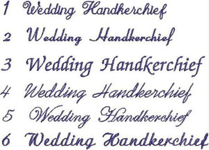 Fonts - handkerchiefs - Borgmanns creations - 2