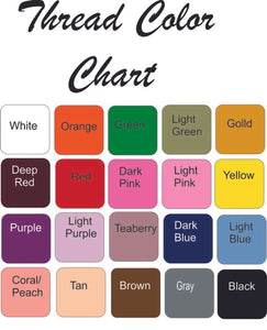Thrad Color Chart - baby bib burp cloth - Borgmanns Creations - 4