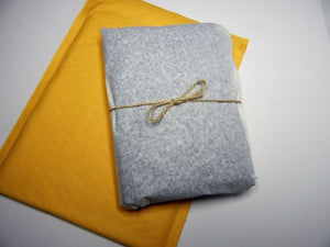 Packaging - wrapped in tissue paper with jute bow - mailed in bubble envelope -  Borgmanns Creations - 4