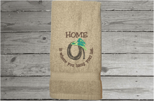 Load image into Gallery viewer, Custom beige hand towel western home decor - bathroom and kitchen towel. - premium soft towel great wedding shower gift, housewarming gift, birthday present, etc. - western theme country farmhouse decor - Borgmanns Creations - 1
