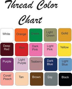 Thread Color Chart -  towels - Borgmanns Creations - 7