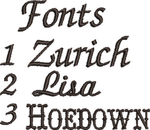 Fonts - hand towel - Borgmanns Creations 6