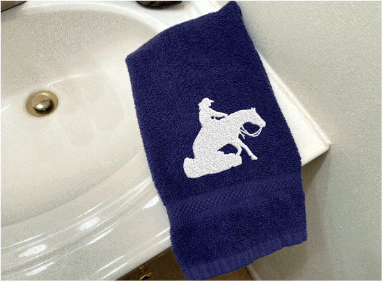 Western Theme Hanging Hand Towel - Bathroom Kitchen Decor - Embroidere –  Borgmanns Creations