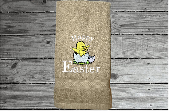 Begie hand towel - Easter design wonderful holiday gift - gift for mom Easter decorations - bathroom or kitchen - home decor premium soft and absorbent towel - housewarming gift- Borgmanns Creations 2