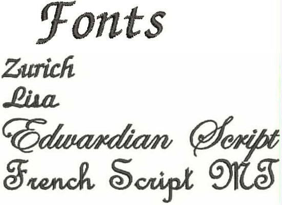 Fonts - handkerchiiefs -  Borgmanns Creations - 5