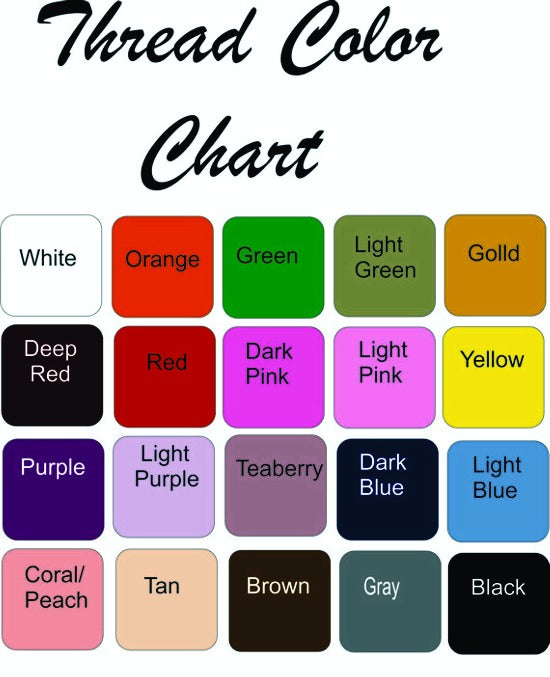 Thread Color Chart -  hand towel -  Borgmanns Creations - 7