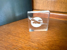 Load image into Gallery viewer, Laser engraved eagle etching -  great gift for mom or dad -  paper weight, birthday present, fathers day gift, special occasion, stocking stuffer, etc. - 3 inch x 3 inch  3/4 inch thick acrylic - free standing - Borgmanns Creations - 1
