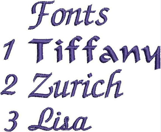 Fonts  - hand towel - Borgmanns Creations 