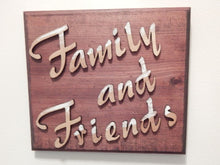 Load image into Gallery viewer, Wood wall hanging plaque - laser cut laun wood - glued to 1&quot; beveled edge mahogany stained wood - farmhouse wood wall art - 10 1/4&quot; x 9 1/4&quot; - Borgmanns Creations
