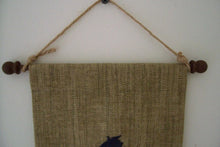 Load image into Gallery viewer, Horse wall hanging banner, tapestry material, polyester material backing, on doll stick, wood knobs, jute hanger 3&quot;, 13&quot; x 7&quot; ( tapestry ), embroidery thread tassel ( 3&quot; ), horse lovers gift for their home decor, wonderful gift for a housewarming, birthday idea, boys room, den, etc.  Farmhouse decor- Borgmanns Creations 3
