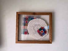 Load image into Gallery viewer, Round doily with country material for accent - home decor - Borgmanns Creations 2
